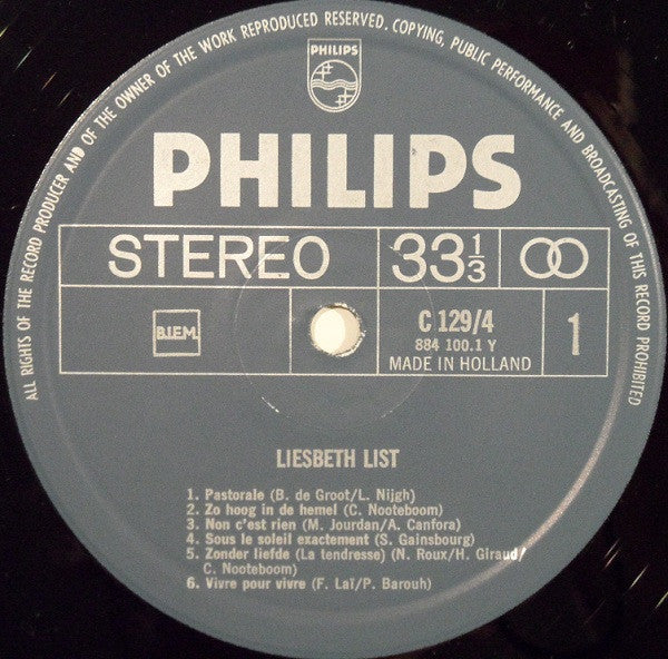 Liesbeth List : Liesbeth List (LP, Comp, Club)