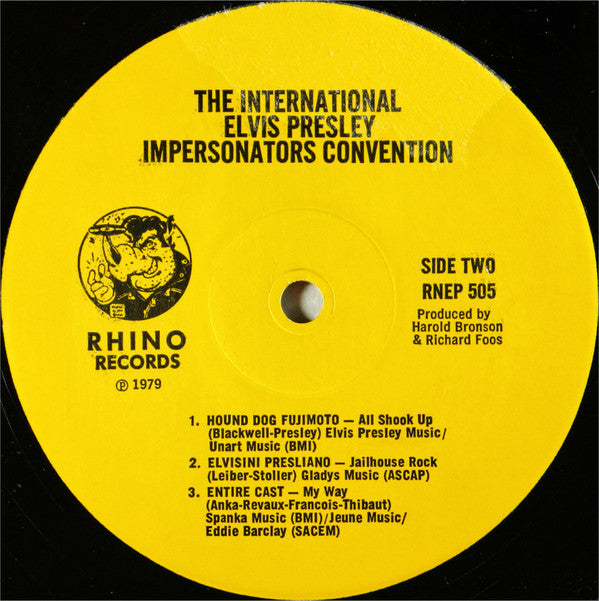 Various : The International Elvis Presley Impersonators Convention (LP, Album)
