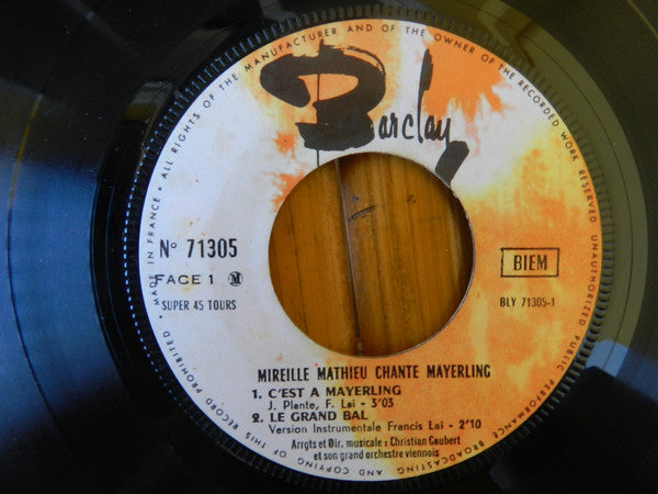 Mireille Mathieu : Mayerling (7", EP)