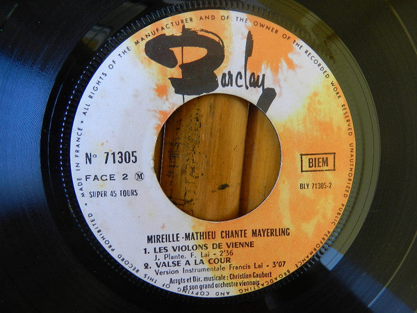 Mireille Mathieu : Mayerling (7", EP)