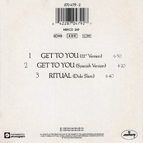 Dan Reed Network : Get To You (CD, Maxi)