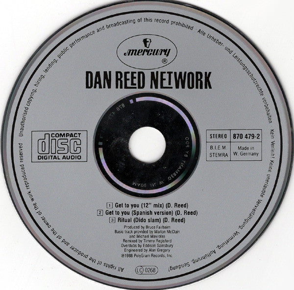 Dan Reed Network : Get To You (CD, Maxi)