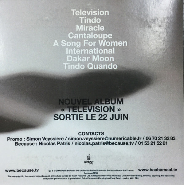 Baaba Maal : Television (CDr, Album, Promo)