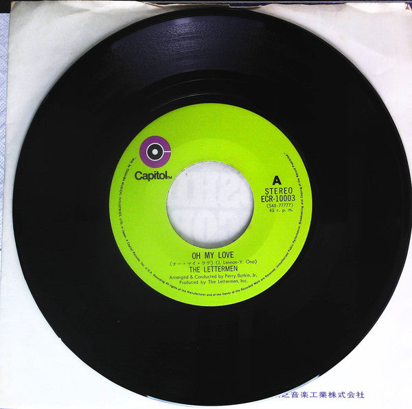 Lettermen* : Oh My Love / An Old Fashioned Love Song (7", Single)
