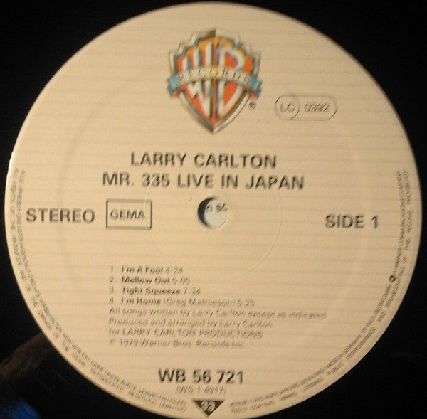 Larry Carlton : Mr. 335 - Live In Japan (LP, Album)