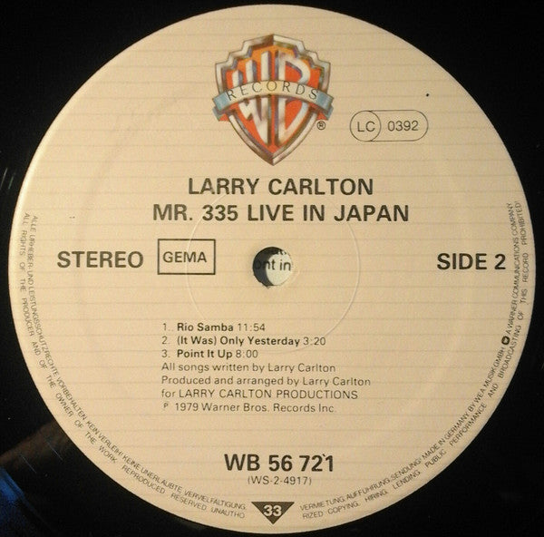 Larry Carlton : Mr. 335 - Live In Japan (LP, Album)