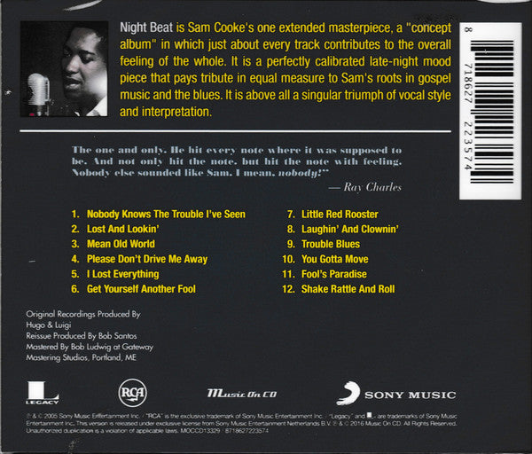 Sam Cooke : Night Beat (CD, Album, RE)