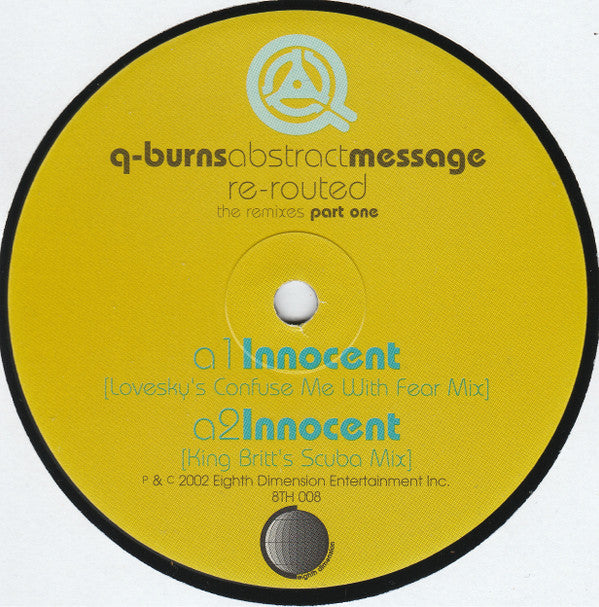 Q-Burns Abstract Message : Re-Routed (The Remixes Part One) (12")
