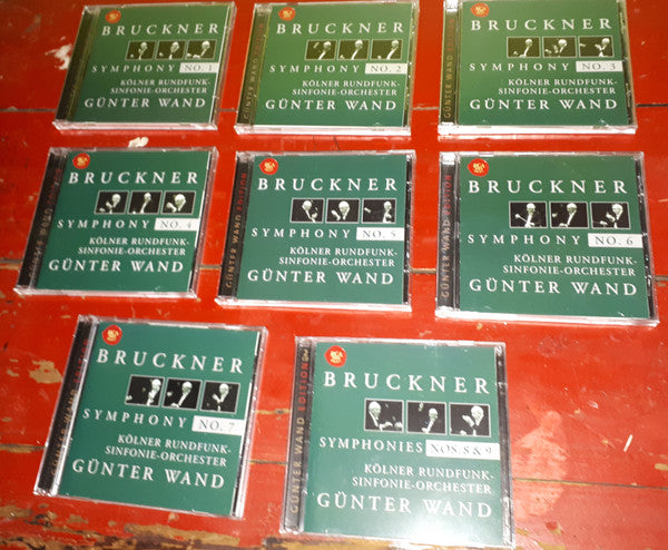 Anton Bruckner - Kölner Rundfunk-Sinfonie-Orchester, Günter Wand : Symphonies Nos. 1-9 (Box, RM, Sli + 9xCD, Comp, RM)