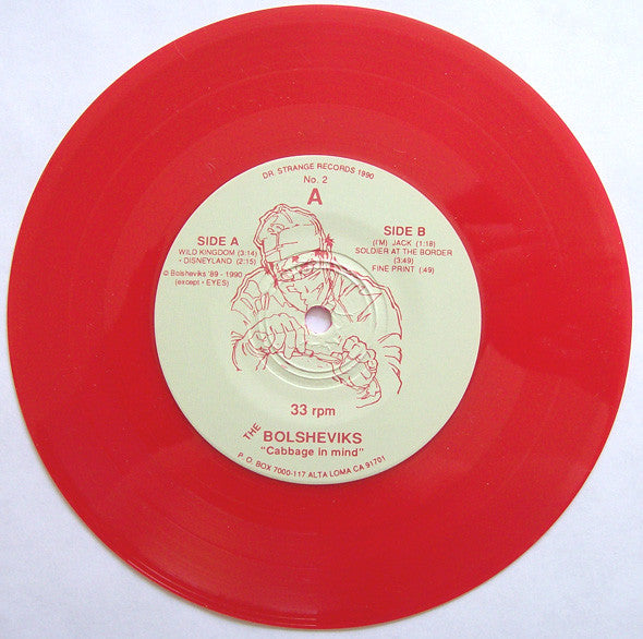 The Bolsheviks : Cabbage In Mind (7", EP, Red)