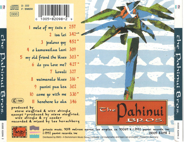 The Pahinui Bros. : The Pahinui Bros. (CD, Album)