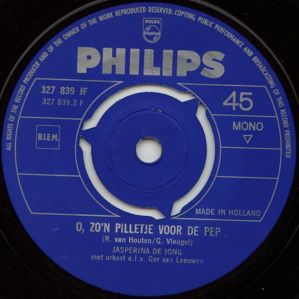 Jasperina de Jong : Vivat Vivaldi (7", Single, Mono, blu)