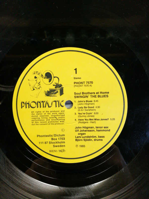 Soul Brothers At Home : Swingin' The Blues (LP, Album)