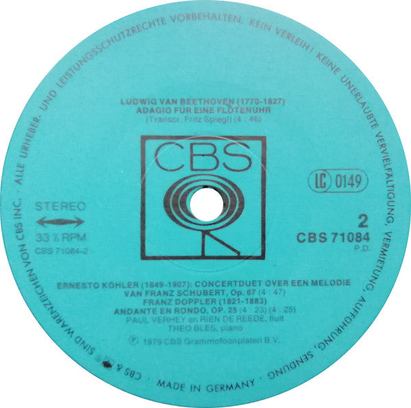 Paul Verhey / Rien De Reede : Paul Verhey En Rien De Reede (LP)