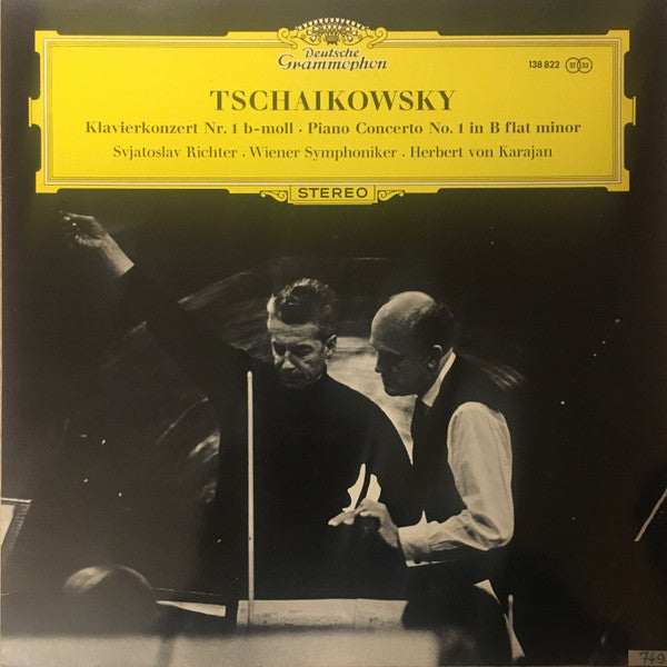 Pyotr Ilyich Tchaikovsky - Sviatoslav Richter ∙ Herbert von Karajan ∙ Wiener Symphoniker : Konzert Für Klavier Und Orchester Nr. 1 B-moll (LP, RE)