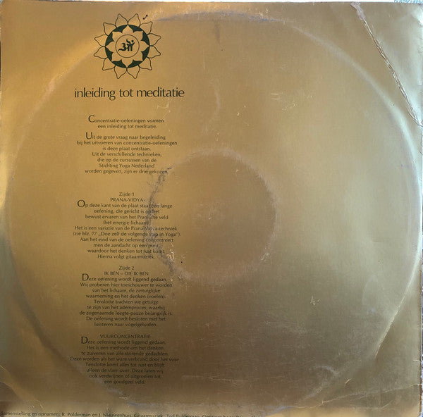 Ted Polderman / Rama Polderman : Meditatie - Inleiding Tot Meditatie (LP, Emb)