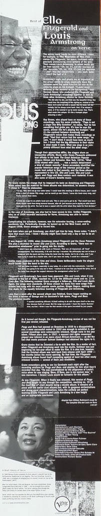 Ella Fitzgerald & Louis Armstrong : Best Of Ella Fitzgerald & Louis Armstrong On Verve (CD, Comp, RM)