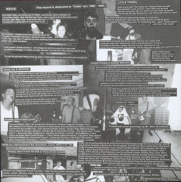 Dagobah (3) : The Garage Is Off Limits! (7")