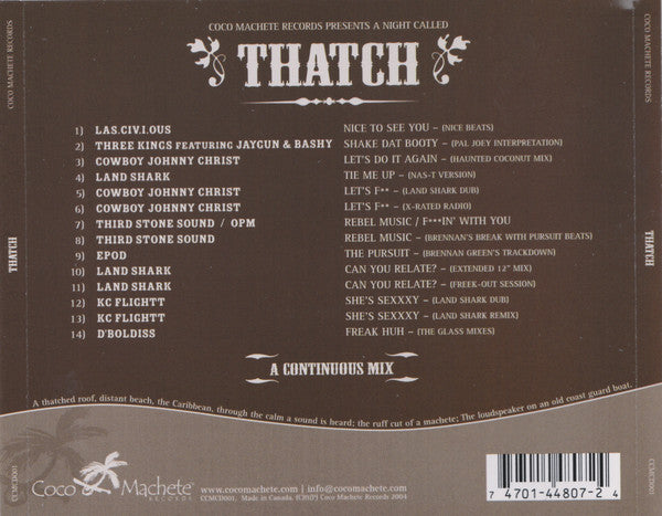 Various : Coco Machete Records Presents A Night Called Thatch (CD, Comp, Mixed)