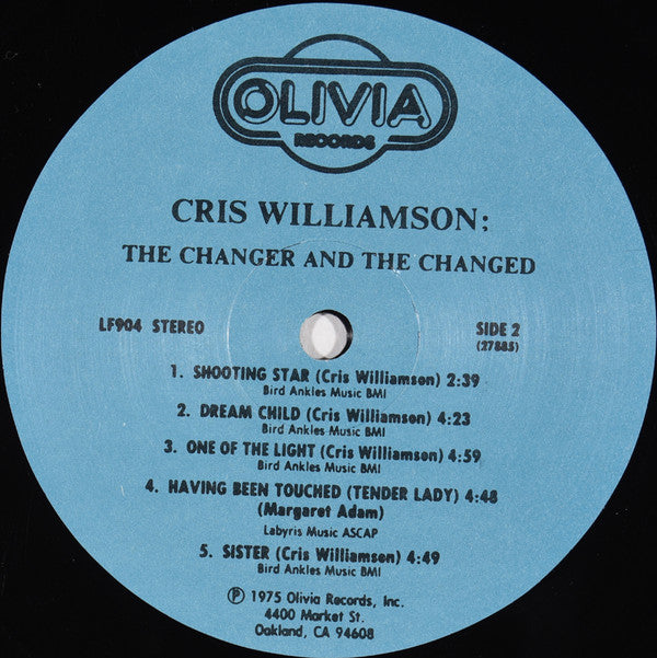 Cris Williamson : The Changer And The Changed (LP, RE)