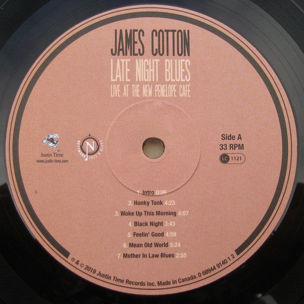 James Cotton : Late Night Blues (Live At The New Penelope Café) (LP, Album, RSD, RE)