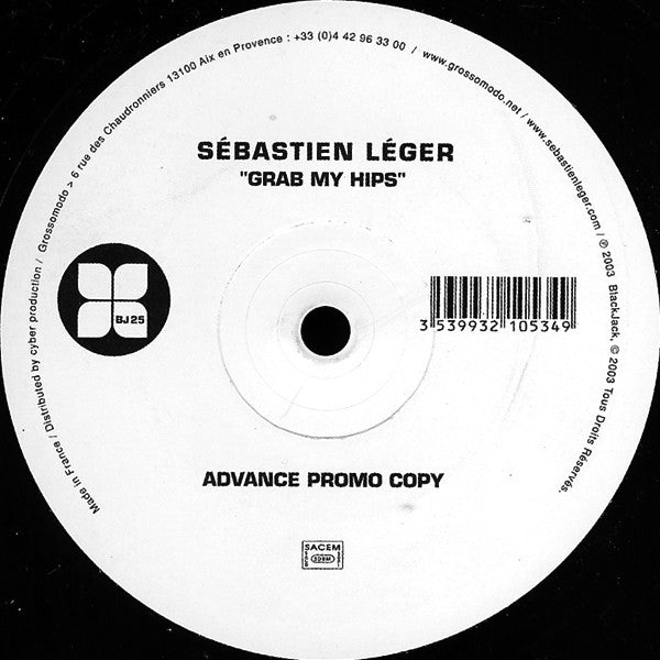 Sébastien Léger : Grab My Hips (12", Promo)