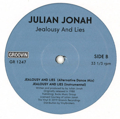 Julian Jonah : Jealousy And Lies (12", RE)