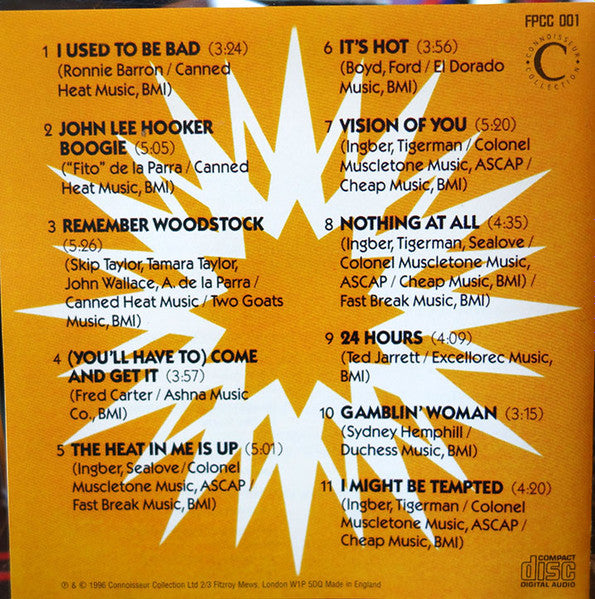 Canned Heat : Internal Combustion (CD, Album)
