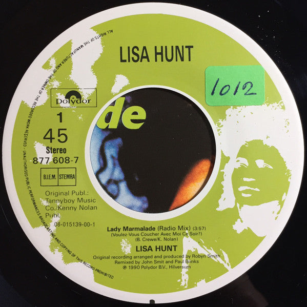 Lisa Hunt : Lady Marmalade (Voulez Vous Coucher Avec Moi Ce Soir?) (7", Single)