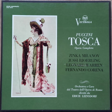 Giacomo Puccini - Zinka Milanov ; Jussi Björling ; Leonard Warren ; Fernando Corena, Orchestra Del Teatro Dell'Opera Di Roma E Coro Del Teatro Dell'Opera Di Roma , Diretti Da Erich Leinsdorf : Tosca - Opera Completa (2xLP, Album)