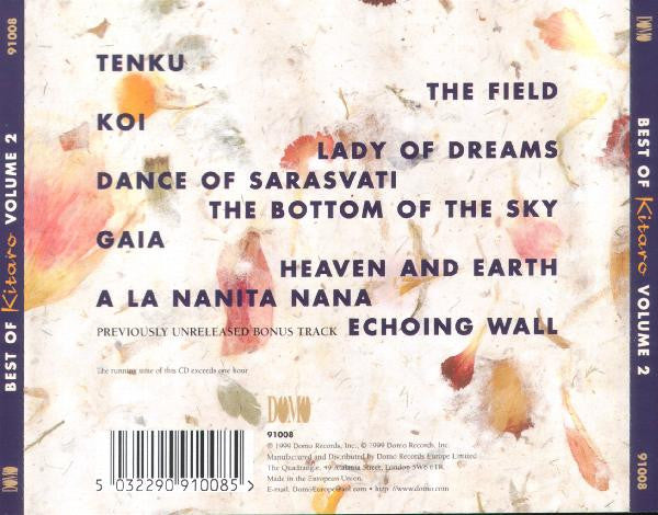 Kitaro : Best Of Kitaro Volume 2 (CD, Comp)