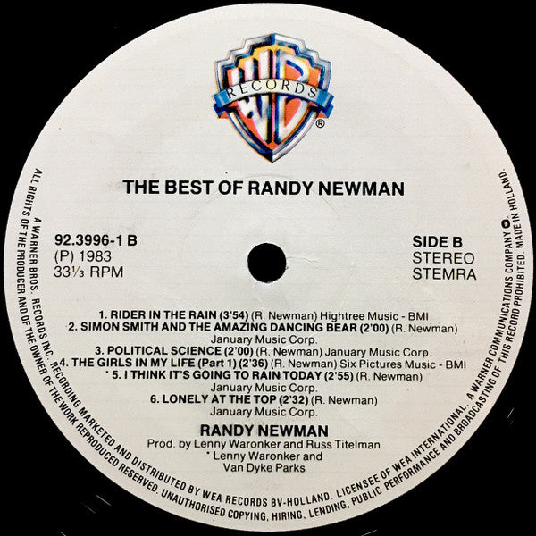 Randy Newman : The Best Of (LP, Comp)