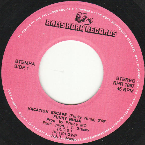 Funky Ninja : Vacation Escape (7", Single)