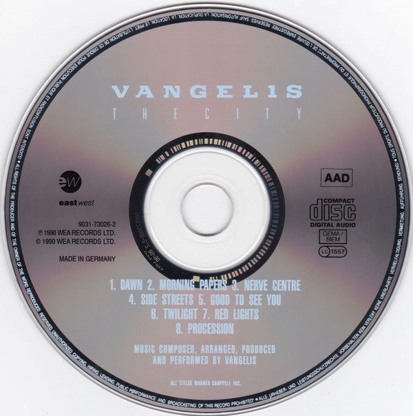 Vangelis : The City / Voices (CD, Album, RE + CD, Album, RE + Comp)