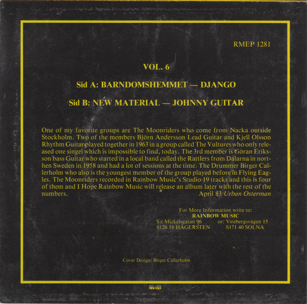 The Moonriders : Barndomshemmet (7", EP)