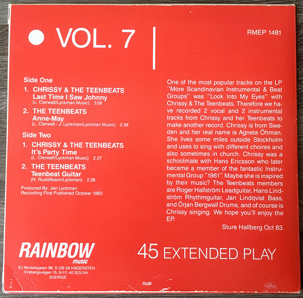 Chrissy (23) & The Teenbeats (6) : Chrissy & The Teenbeats (7", EP)