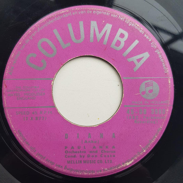 Paul Anka : Diana / Don't Gamble With Love (7", Single)