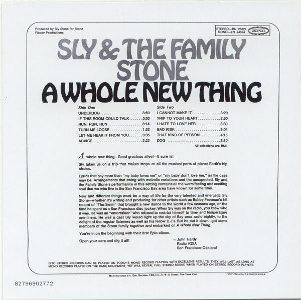 Sly & The Family Stone : A Whole New Thing (CD, Album, Dlx, Ltd, RM, Dig)