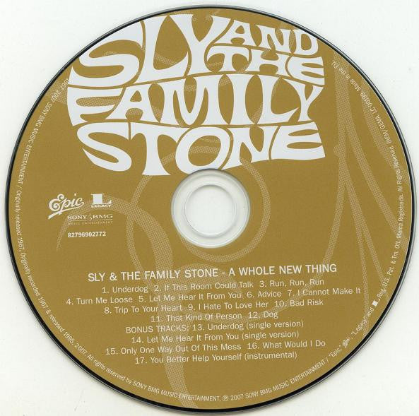 Sly & The Family Stone : A Whole New Thing (CD, Album, Dlx, Ltd, RM, Dig)