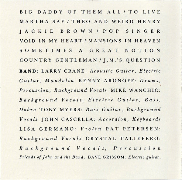 John Cougar Mellencamp : Big Daddy (CD, Album, RE, PMD)