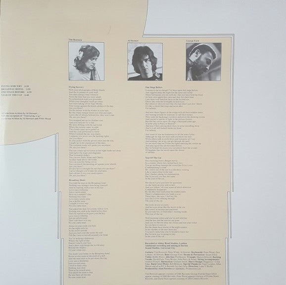 Al Stewart : Year Of The Cat (LP, Album, Gat)