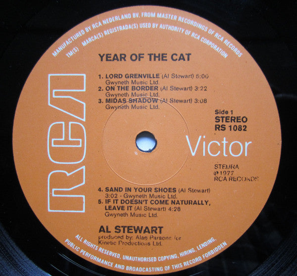 Al Stewart : Year Of The Cat (LP, Album, Gat)