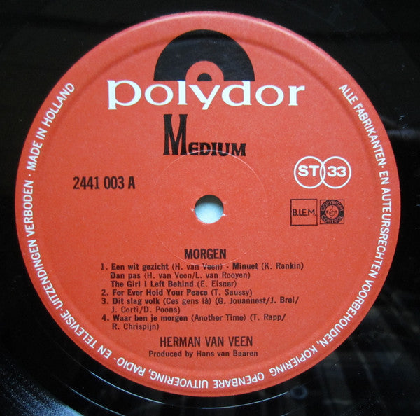 Herman van Veen : Morgen (LP, Album, Fli)