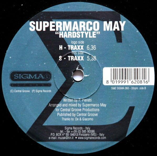 Supermarco May : Hardstyle (12")