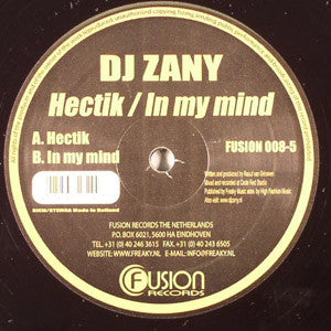 DJ Zany : Hectik / In My Mind (12")