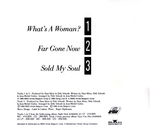 Vaya Con Dios : What's A Woman? (CD, Single)