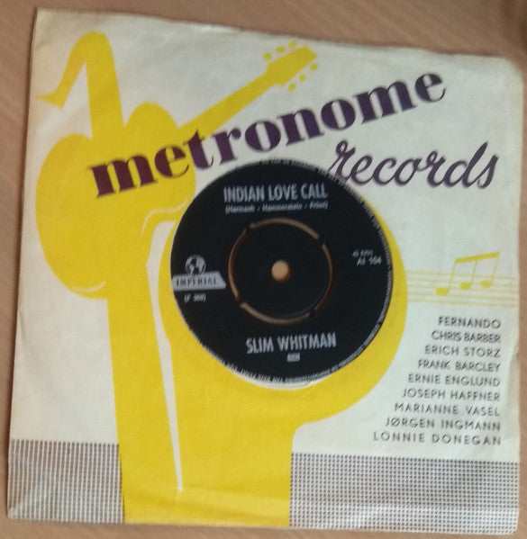 Slim Whitman : Indian Love Call / Rose Marie  (7", Single)
