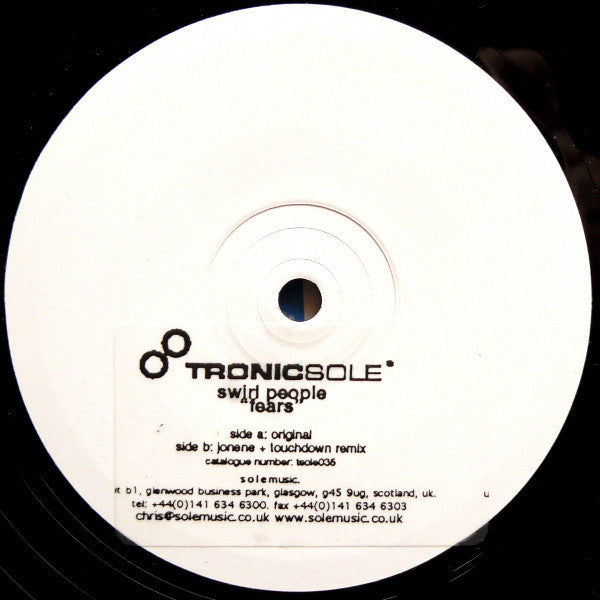 Swirl People : Fears (12", W/Lbl, Sti)