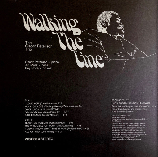 The Oscar Peterson Trio : Walking The Line (LP, Album, Gat)