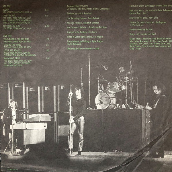 The Doors : Alive, She Cried (LP, Album, Spe)